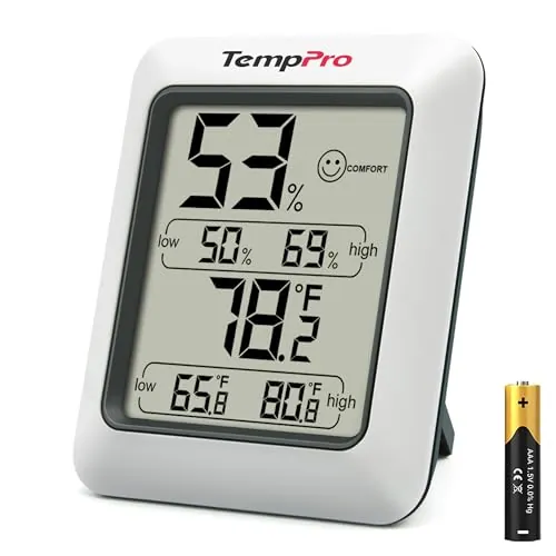 TempPro TP50 Digital Hygrometer Indoor Thermometer