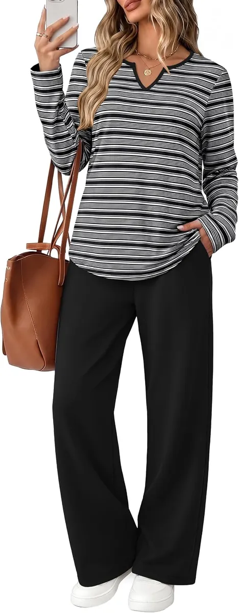WIHOLL Women’s Two-Piece Lounge Set