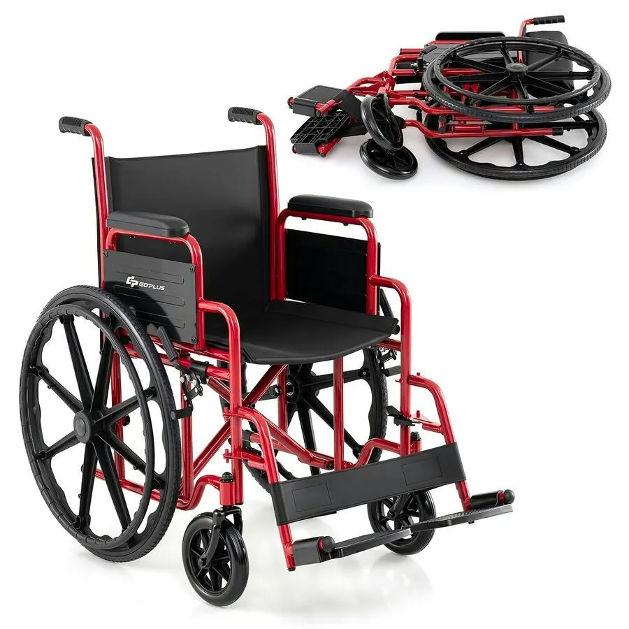 GOPLUS Lightweight Folding Wheelchair