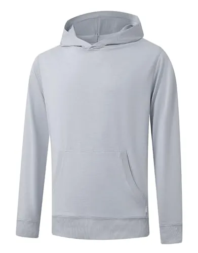 MAELREG Mens Hoodies Pullover Kangaroo Pocket Regular Fit Stretch Lightweight Golf Hooded Sweatshirts