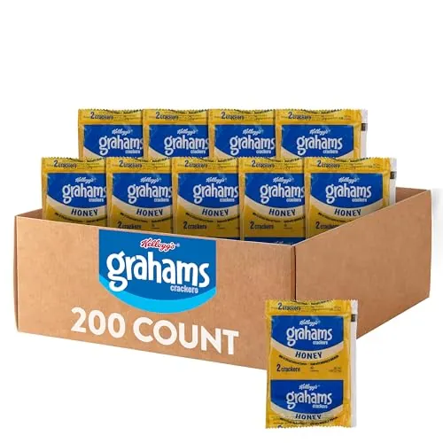 Kellogg's Grahams Crackers (Honey) 200-Pack 0.49-Oz