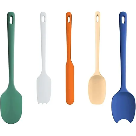 5-Pc FAOGO Food-Grade Silicone Spatula Set
