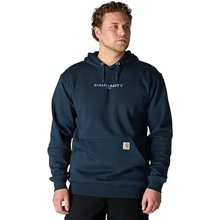 Carhartt Men's Rain Defender Loose Fit Midweight 1889 Graphic Sweatshirt (Navy)
