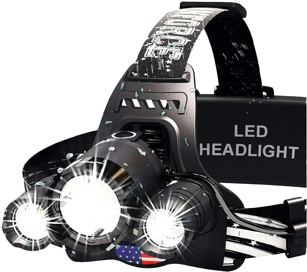 USB Rechargeable LED Headlamp w/ Red Light