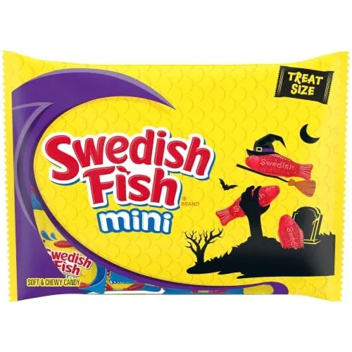 SWEDISH FISH Chewy Halloween Candy 80 Count