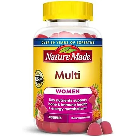 Select Accts: 70-Ct Nature Made Women's Daily Nutritional Multivitamin Gummies