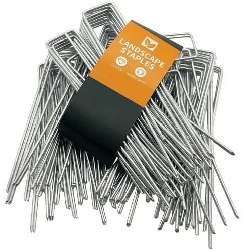 WAENLIR 100-Pack 6" Galvanized Garden Stakes
