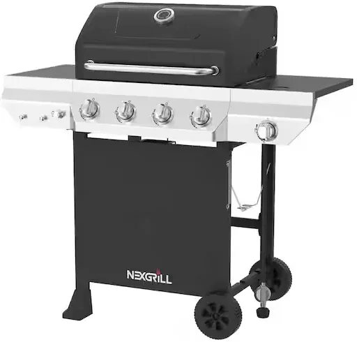 Nexgrill 4-Burner Gas Grill w/ Side Burner