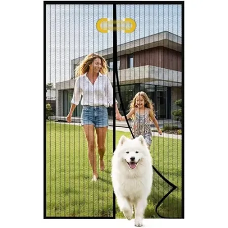 Jia Xi 36" x 82" Door Net Screen with Magnet