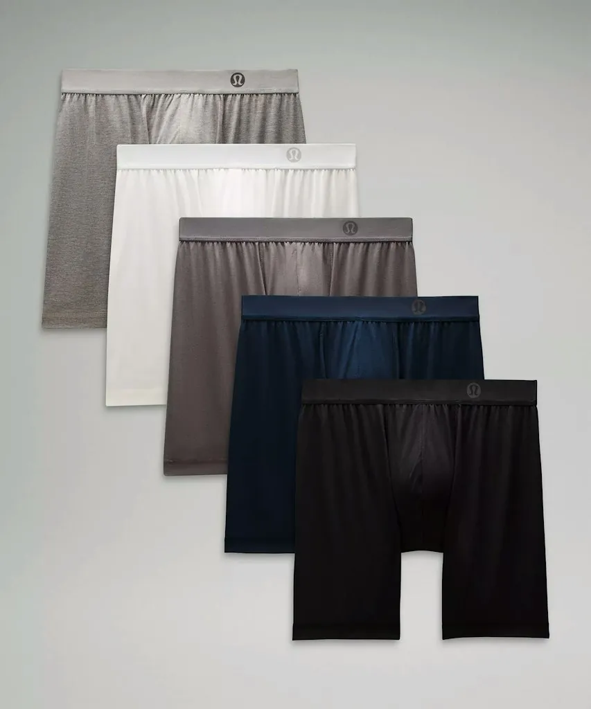 lululemon Men's Always In Motion 7" Long Boxer 5-Pack
