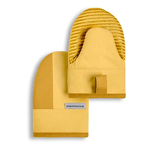 KitchenAid Beacon Two-Tone Non-Slip Mini Oven Mitt Set