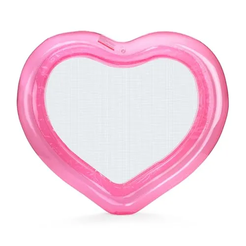 FUNBOY Heart Mesh Water Hammock Pool Float (Pink)