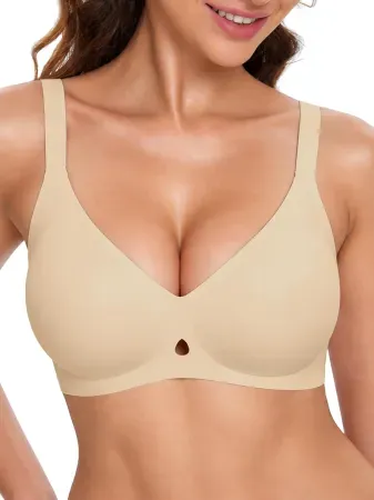 COCOMARTS Seamless Jelly Wireless Push-Up Bra