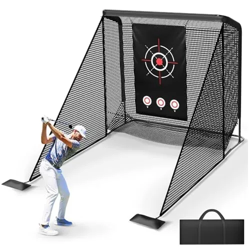 Golf Practice Hitting Net with 5-Layer Polyester Mesh