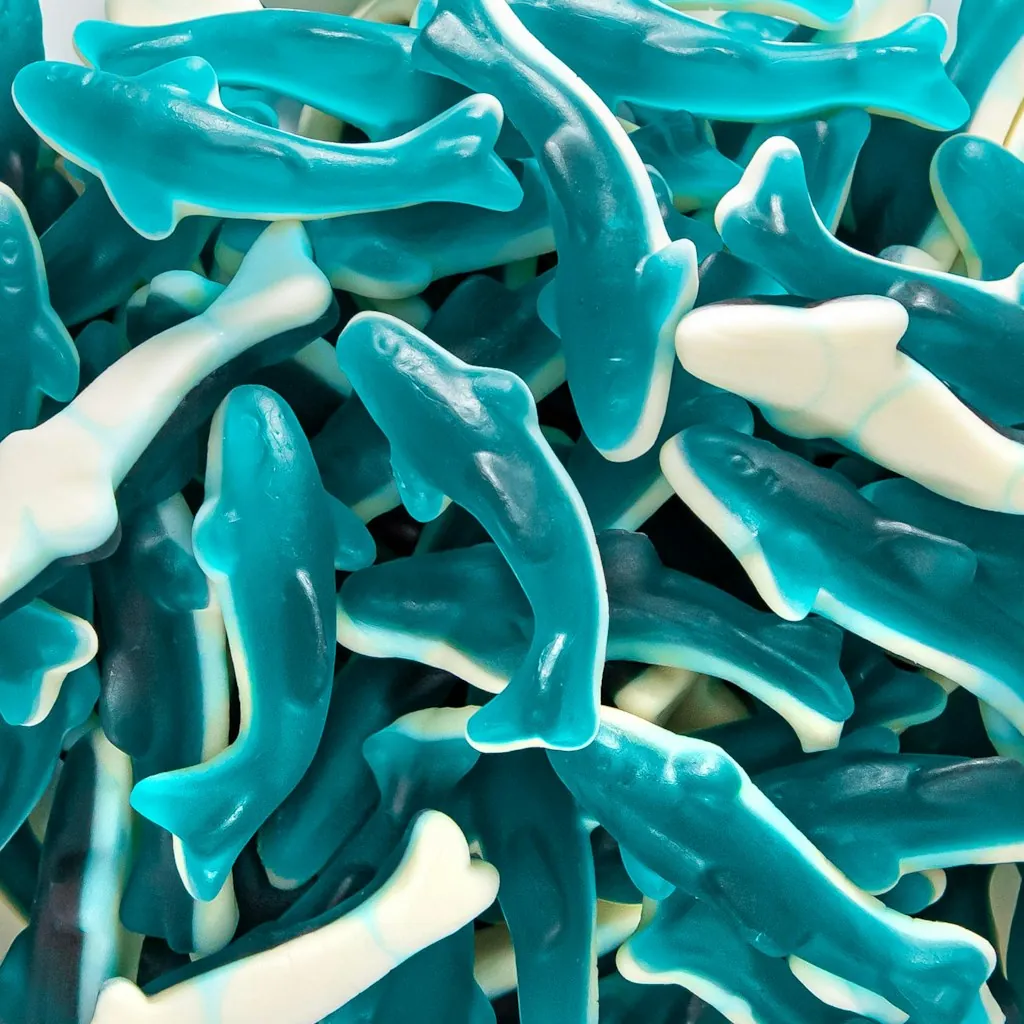 Blue Sharks Gummy Candy 2-lb. Bag