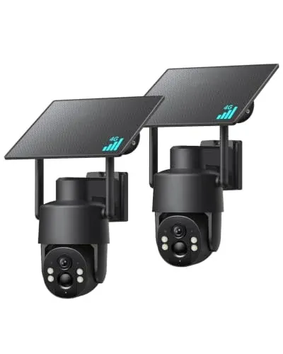 No WiFi Outdoor Security Camera 4MP 360° Full View Always-On Video