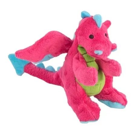 goDog Dragons Squeaky Plush Dog Toy with Chew Guard