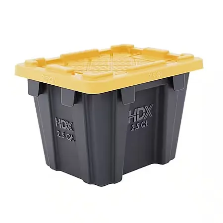 HDX Tough Storage Tote (Select Colors): 6.5-Qt. 4