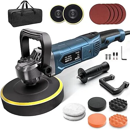 OFISPEED 1600W 6" / 7" Rotary Car Buffer Polisher Set