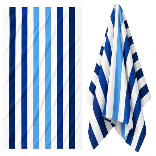 Blue Cabana Stripe Towel