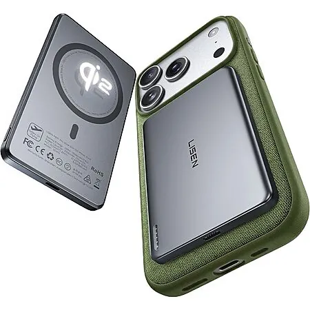 LISEN 5000mAh Wireless Qi2 15W Ultra Slim MagSafe Power Bank