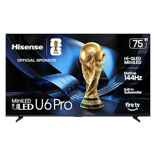 Hisense 75" 4K UHD 144Hz Mini-LED ULED Gaming AI Smart Fire TV