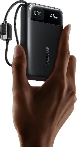 Baseus 20,000mAh 45W PD CCC Certified Power Bank w/ USB-C Cable