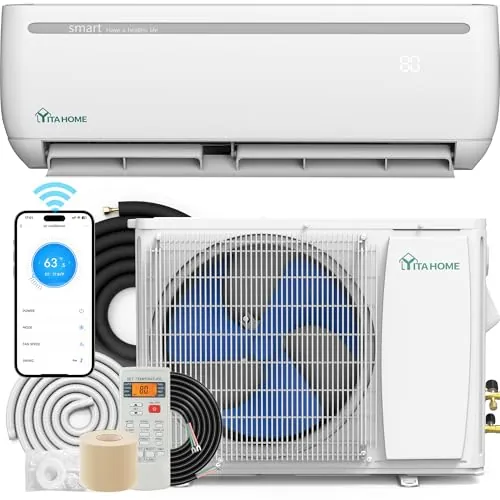 YITAHOME 20 SEER2 115V Ductless Air Conditioner with Wi-Fi & Alexa Compatibility