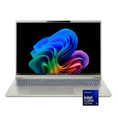 Refurbished - Acer Swift Go 16 AI - 16" Touch OLED (1920x1200), Core Ultra 5 322, 16GB LPDDR5X 7467MT/s, 512GB NVMe
