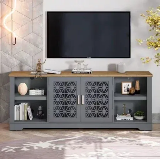 Festivo Decorative Floral Styled TV Stand for TVs up to 75"