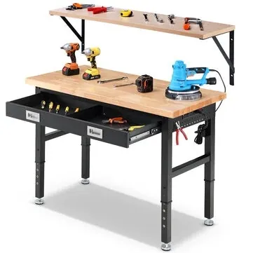 Enjoywood 48" x 24" Adjustable Workbench with Storage