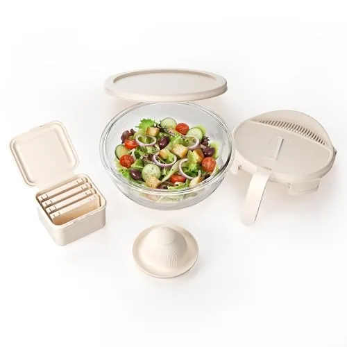 Salad Chopper w/ 8.5 Cup Glass Bowl