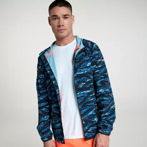 DSG Men's Full Zip Run Jacket Naito Multi