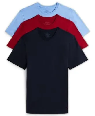 Tommy Hilfiger Men's Cotton Crewneck Undershirt 3-Pack