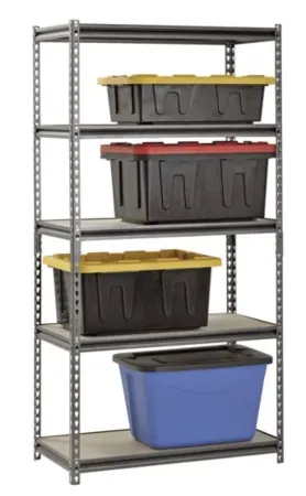 Muscle Rack Adjustable 36"W x 18"D x 72"H 5-Shelf Steel Shelving Unit