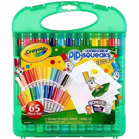 65-Count Crayola Pip-Squeaks Washable Marker Set