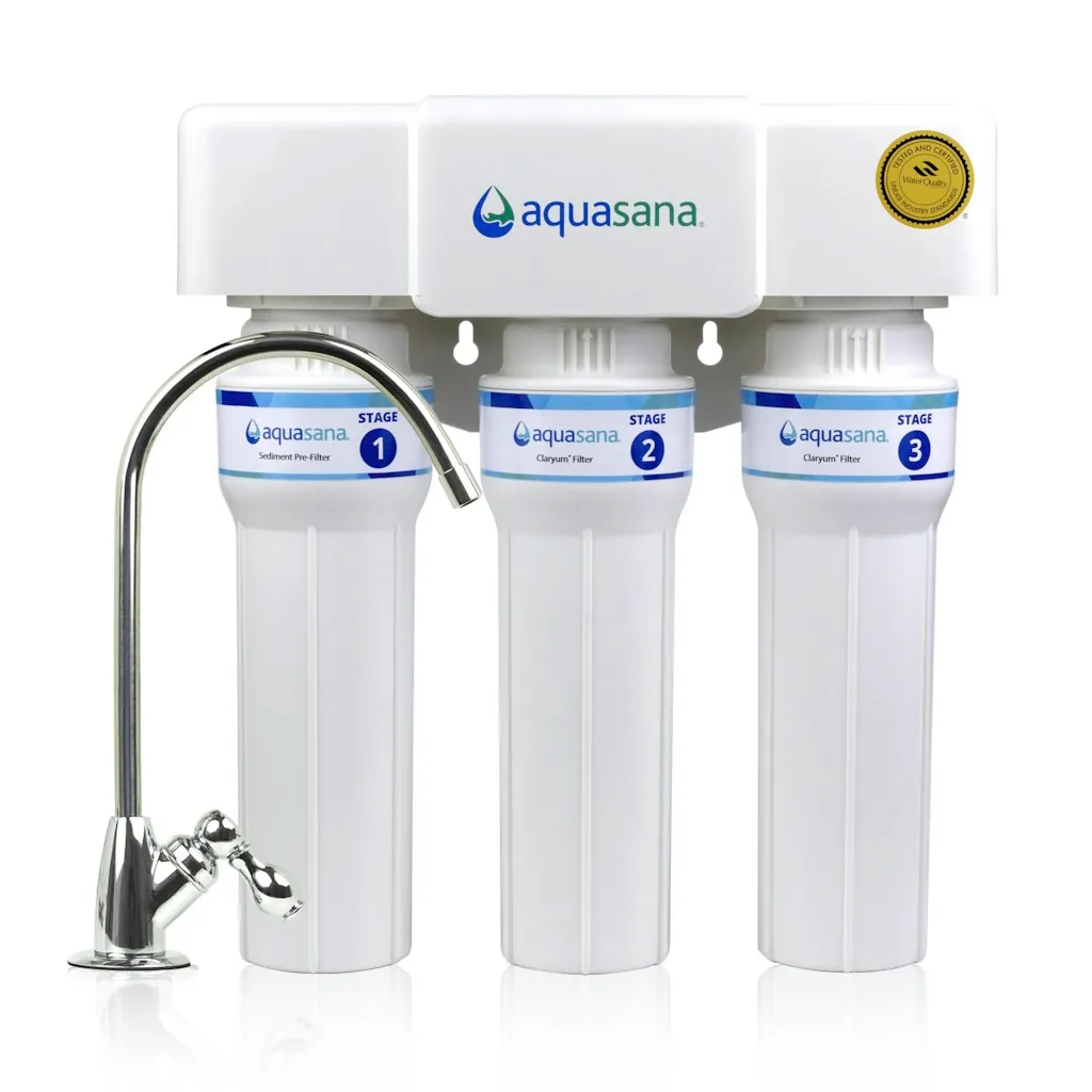 Aquasana Claryum 3-Stage Max Flow Under Sink Water Filter