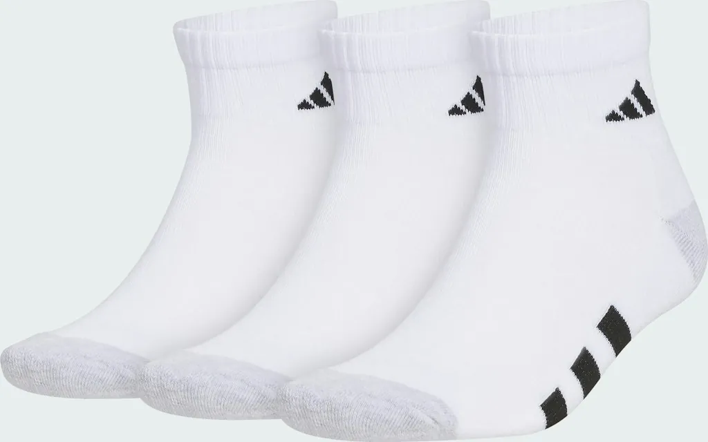 adidas Men's Athletic Cushioned Quarter Socks 3-Pair Pack