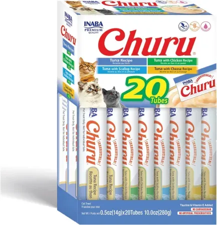 20-Count 0.5oz INABA Churu Cat Treats