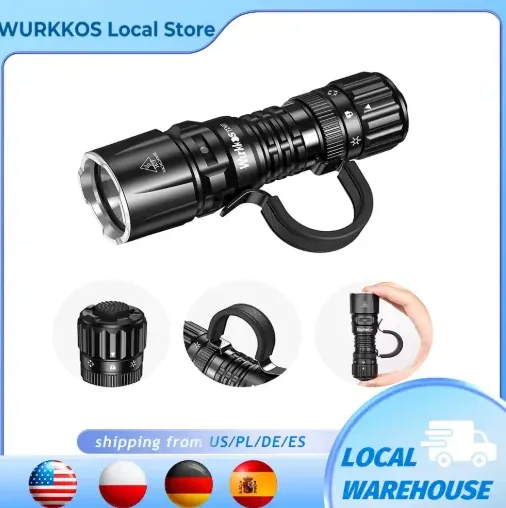 Wurkkos TD07 Tactical Flashlight 1300LM