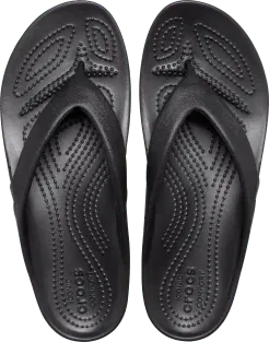 Crocs Women's Kadee II Flip Sandals (Black)