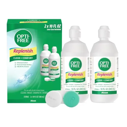 Opti-Free Replenish Multi-Purpose Contact Lens Solution 2-Pack 10-Ounce