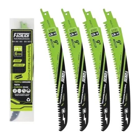 4-Piece 9" FACHLICH Japanese Teeth Reciprocating Saw Blades