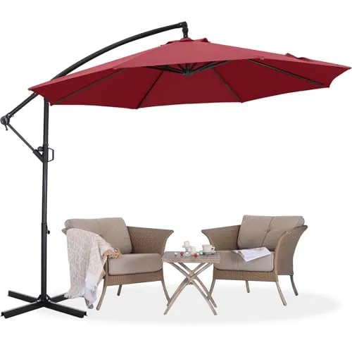 ABCCANOPY 10FT Cantilever Outdoor Patio Umbrella