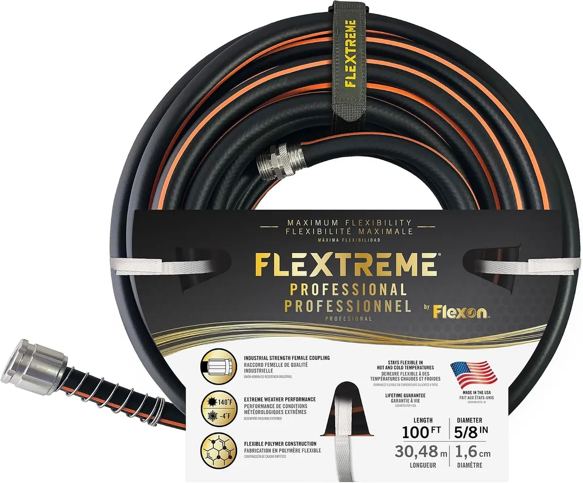 Flexon Flextreme Pro 100ft Rubber Garden Hose
