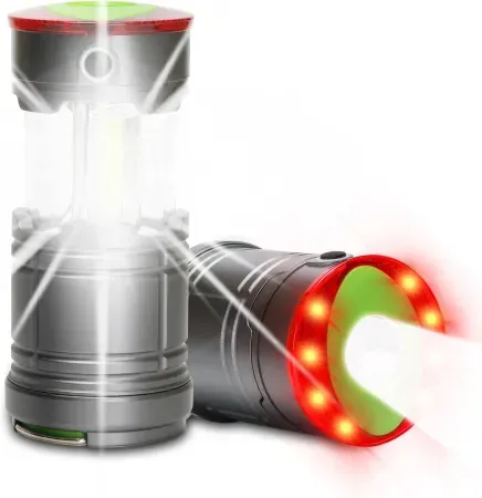 2-Pack Lichamp Collapsible COB LED Camping Lantern & Flashlight