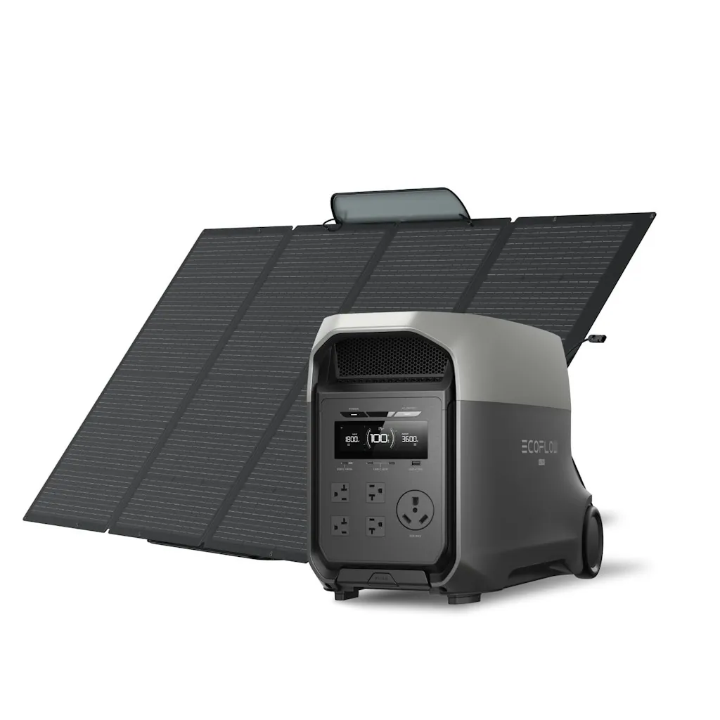 EcoFlow Delta 3 Ultra 3072Wh Solar Generator w/ 400W Solar Panel