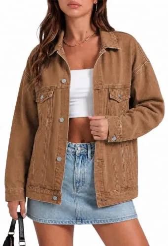 Women’s Button Down Oversized Denim Jacket