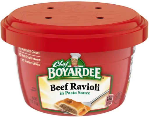 Chef Boyardee Beef Ravioli in Pasta Sauce, Microwavable Meal, 7.5 oz Bowl