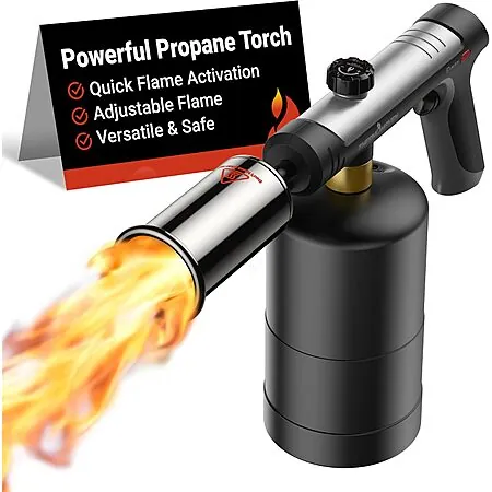 ThermoMaven Propane Blow Torch w/ One-Touch Max Fire